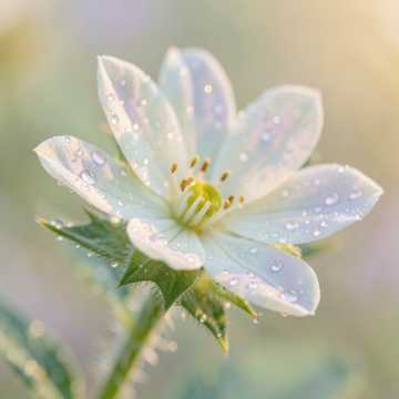 Morning Dew on New Petals